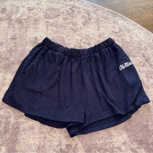 Hype & Vice Women’s L Ole Miss Navy Blue White Soft Sweater Shorts